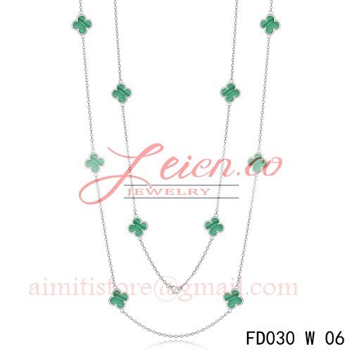 Van Cleef & Arpels Vintage Alhambra 10 Motifs long necklace replica
